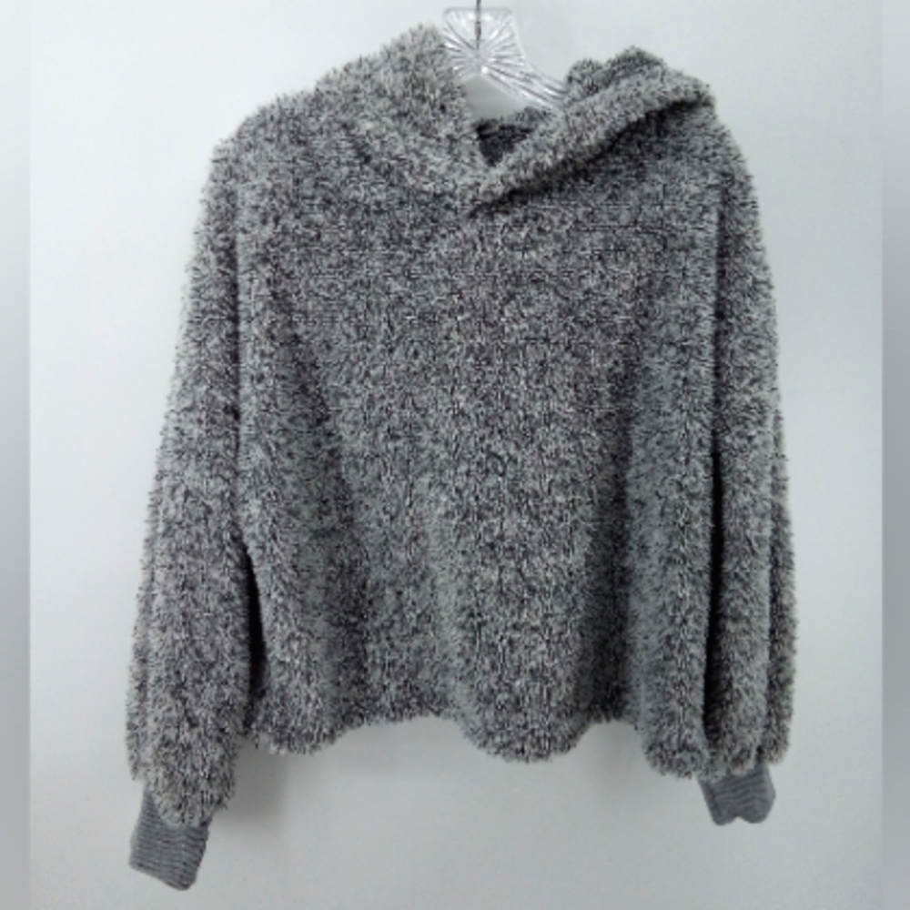 Shein Vegan Teddy Bear Gray Hoodie S Comfortable